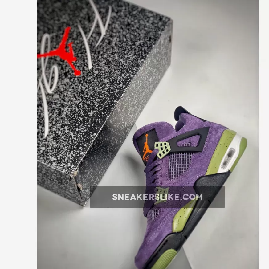 Air Jordan 4 Canyon Purple For Womens AQ9129-500 Crayon Jordan 4