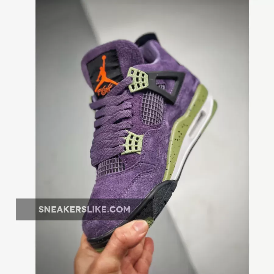 Air Jordan 4 Canyon Purple For Womens AQ9129-500 Crayon Jordan 4