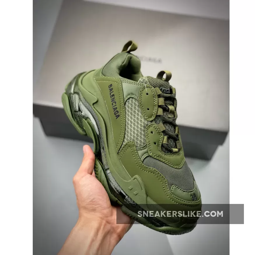 Balenciaga Triple S Olive Outlet