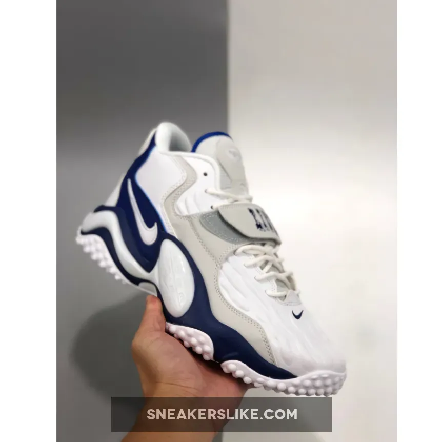 Nike Zoom Turf Jet 97 'Barry Sanders' White/Deep Royal Blue - nike air zoom turf barry sanders