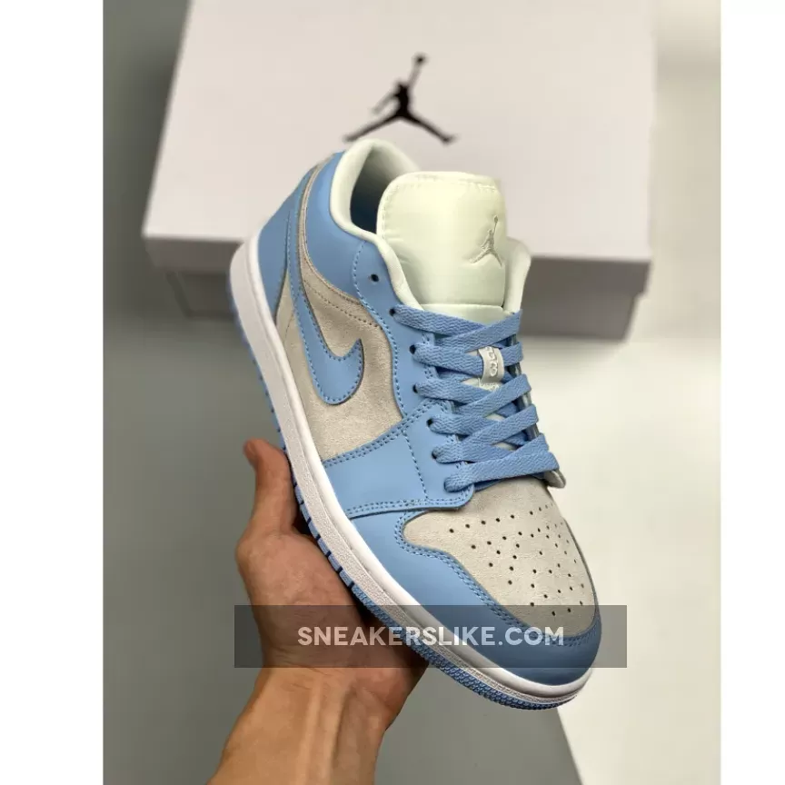 Kids Air Jordan 1 Low University Blue DC0774-050 - aluminum jordan