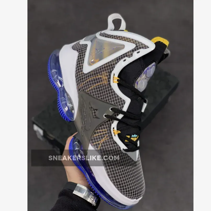 Nike LeBron 19 'Hardwood Classic' Black/White-Yellow / nike lebron 19 hardwood classic