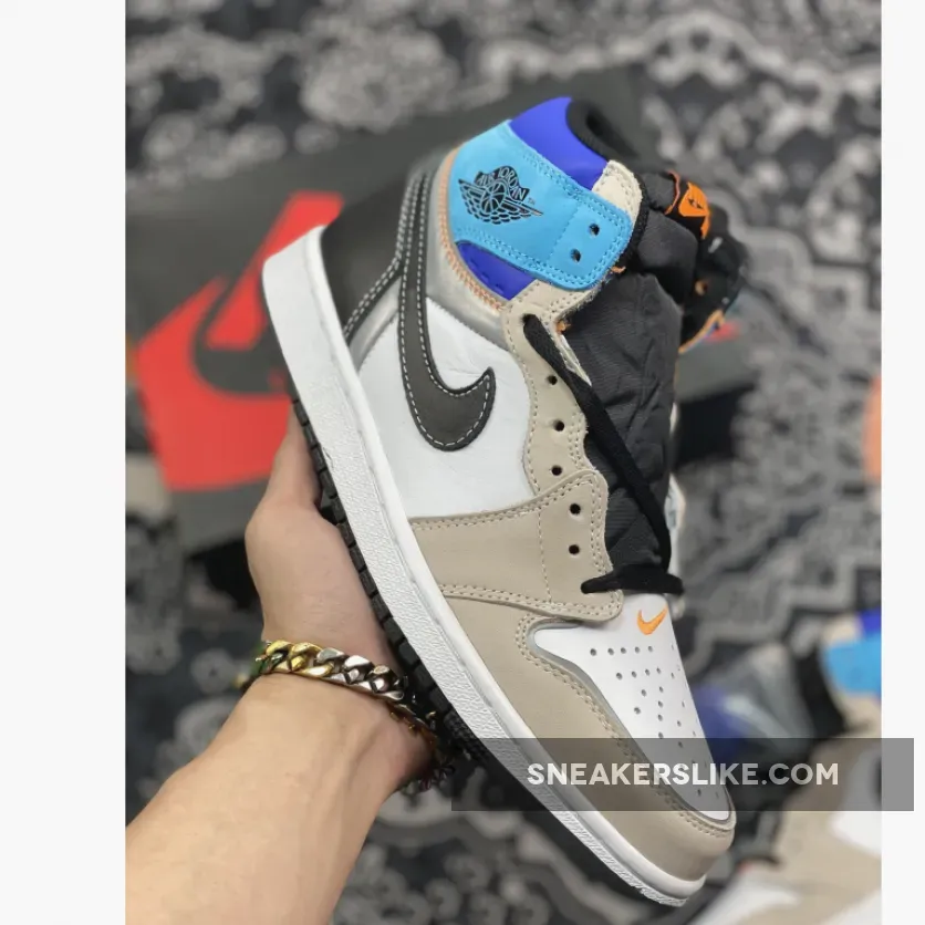 Air Jordan 1 High OG White/Multi-Color-Total Orange Prototype 1s
