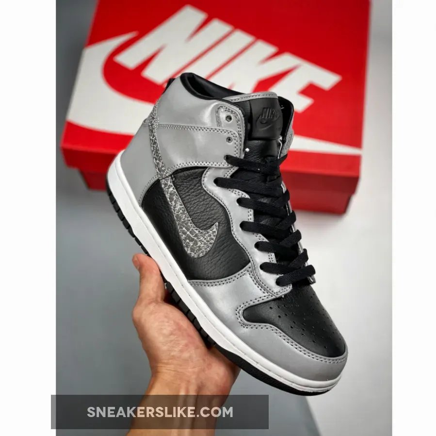 Nike Dunk High PRM SP 'Cocoa Snake' White/Black-Reflective Silver nike high dunk sale
