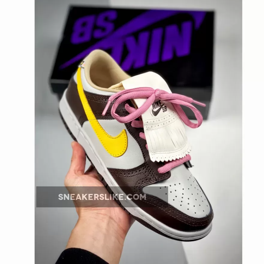 Nike Dunk Low Premium SB 'Golf' Net/Maize-Baroque Brown #nike sale golf