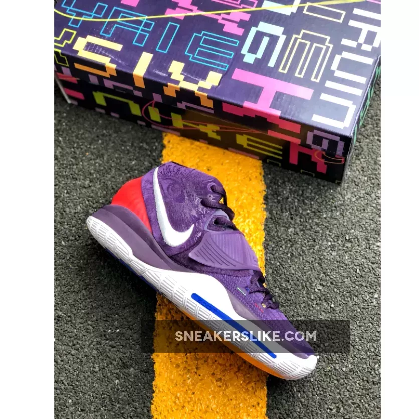 Nike Kyrie 6 'Enlightenment' Grand Purple/White BQ4630-500 #kyrie 6 purple