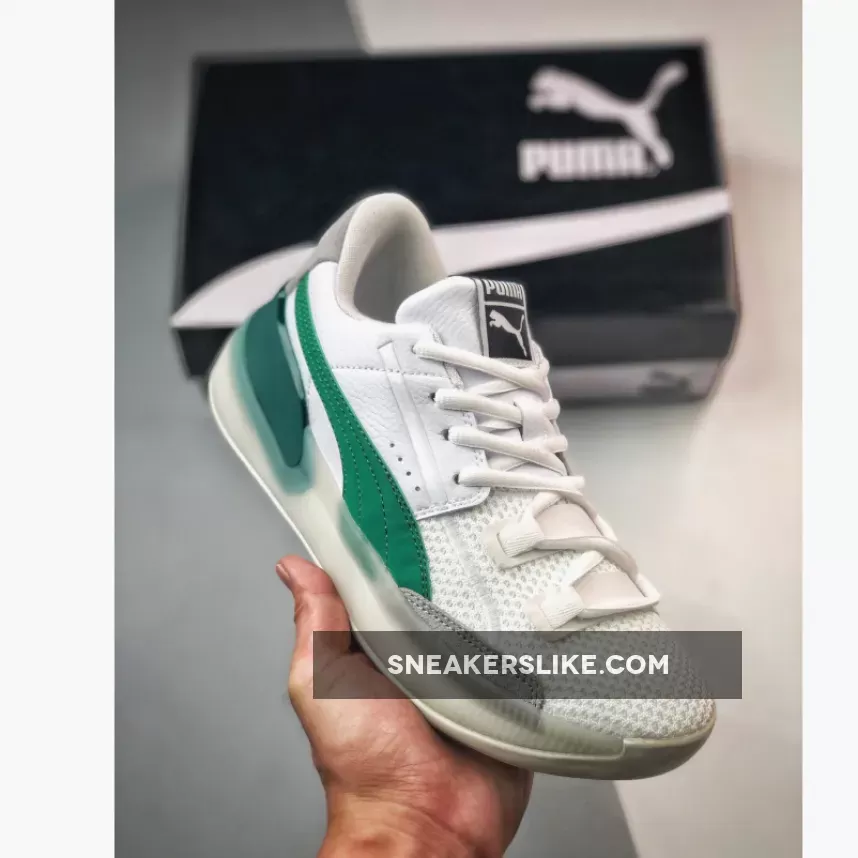 Puma Clyde Hardwood White Green 193663-02 Restock