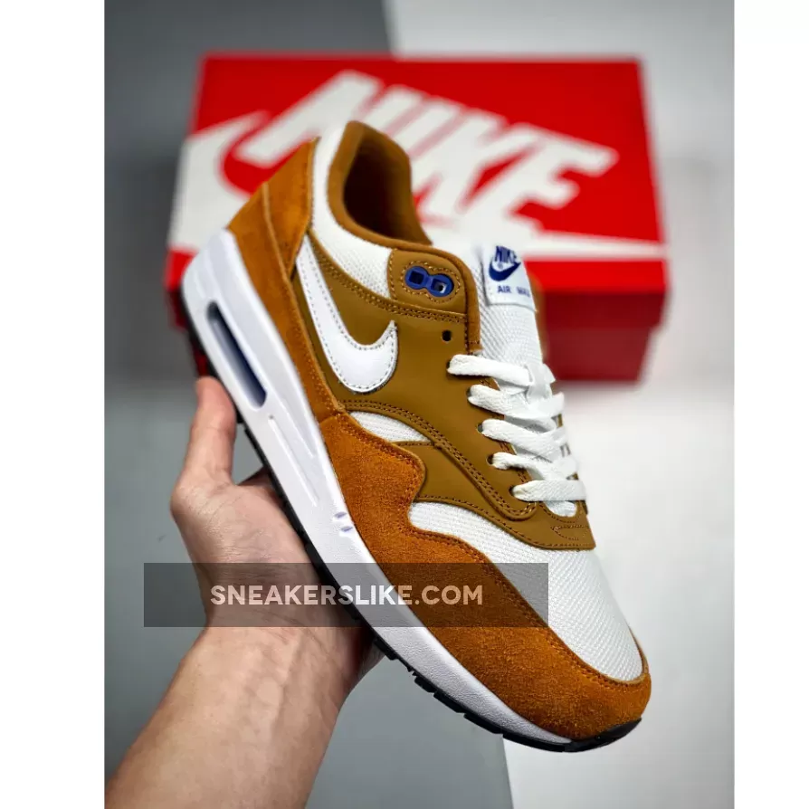 atmos x Nike Air Max 1 Premium Dark Curry/Sport Blue-Black-True White / air max 1 dark curry