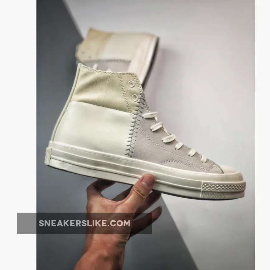 Converse Chuck 70 Crafted Mixed Material Egret/Light Silver / converse net star classic suede-mix sneakers in egret