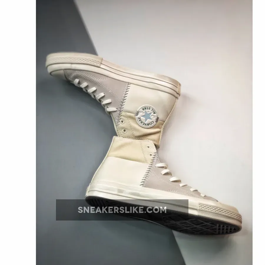 Converse Chuck 70 Crafted Mixed Material Egret/Light Silver / converse net star classic suede-mix sneakers in egret