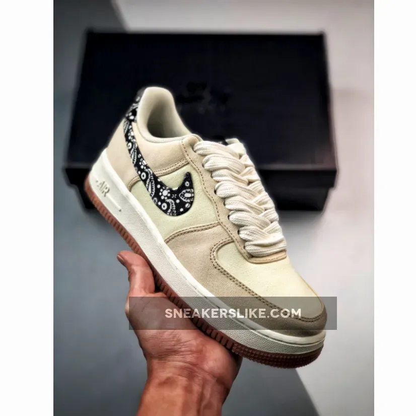 Nike Air Force 1 Paisley Swoosh DJ4631-200 - af1 paisley swoosh