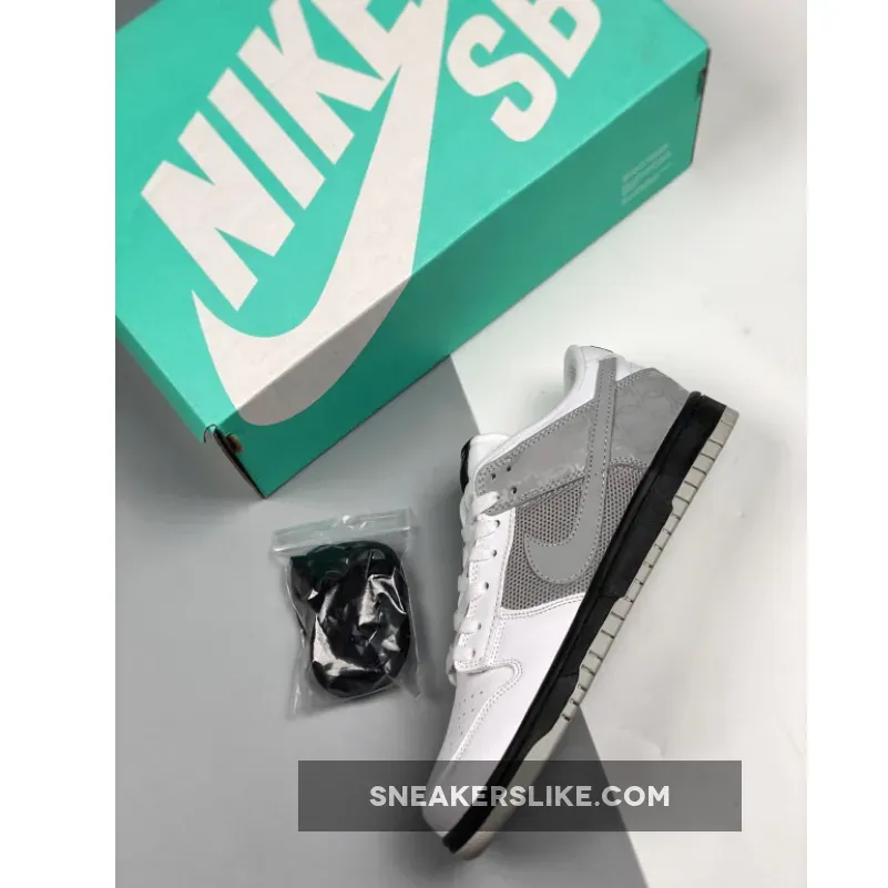 Nike Dunk Low White/Neutral Grey-Black #dunk low neutral grey