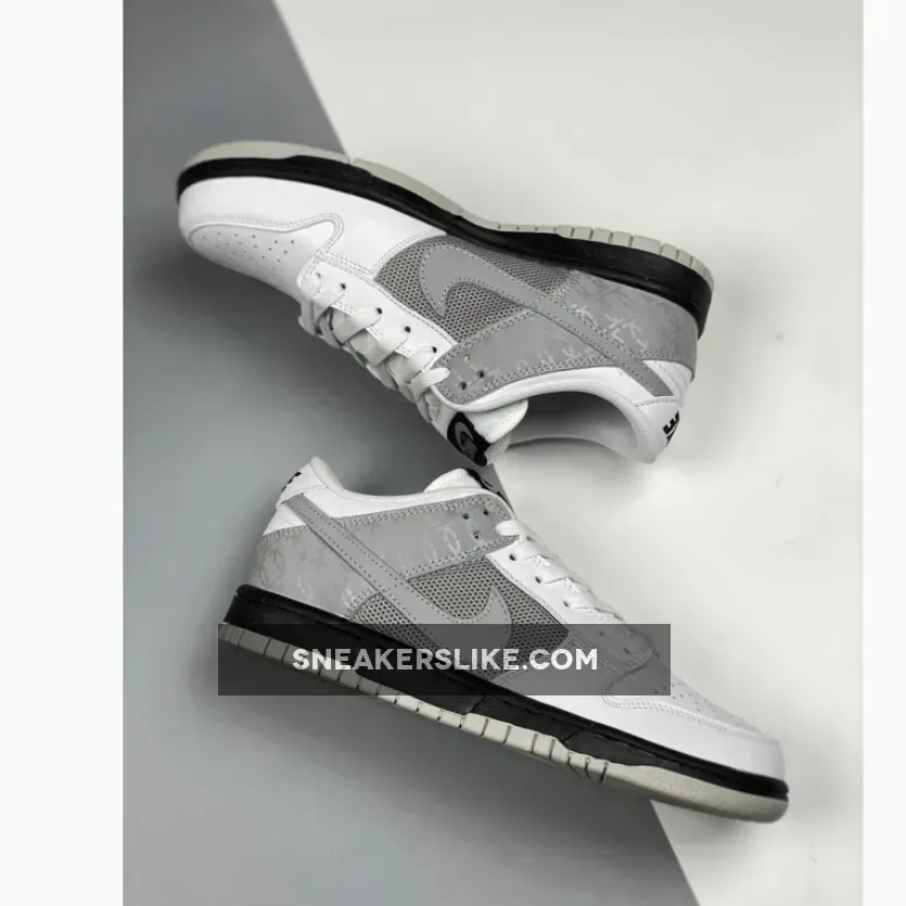 Nike Dunk Low White/Neutral Grey-Black #dunk low neutral grey