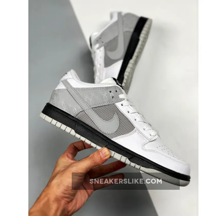Nike Dunk Low White/Neutral Grey-Black #dunk low neutral grey