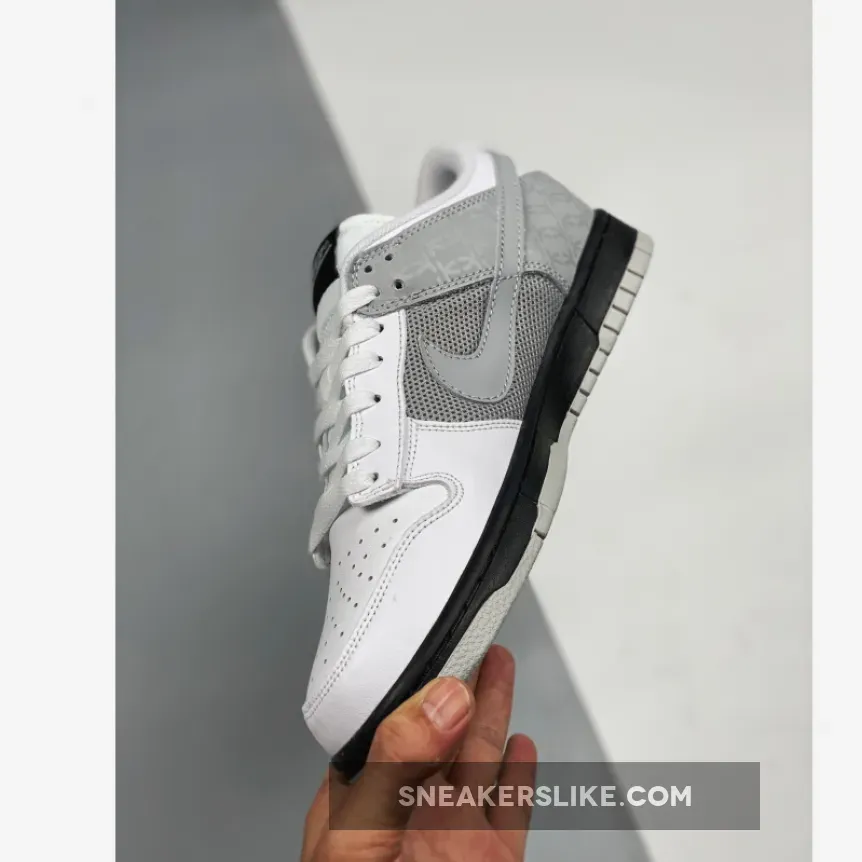 Nike Dunk Low White/Neutral Grey-Black #dunk low neutral grey
