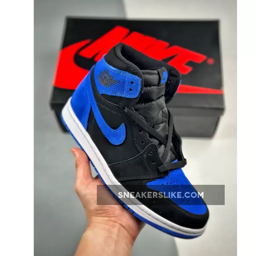 1 Royal - Air Jordan 1 High 'Royal Reimagined' Black/Royal Blue-White DZ5485-042
