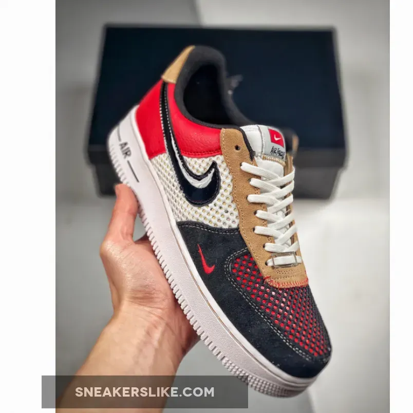 Nike Air Force 1 'Alter And Reveal' White/Gym Red/Hemp/Black / air force red black