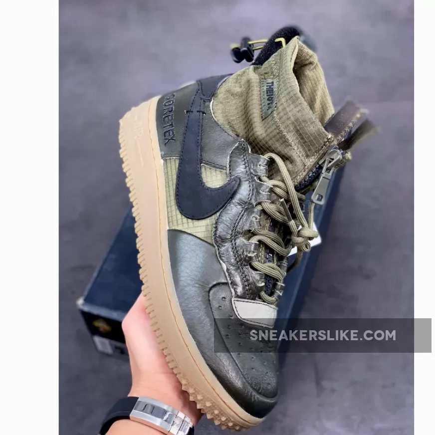 Nike Air Force 1 WTR Gore-Tex Sequoia/Black/Medium Olive/Gum To Buy