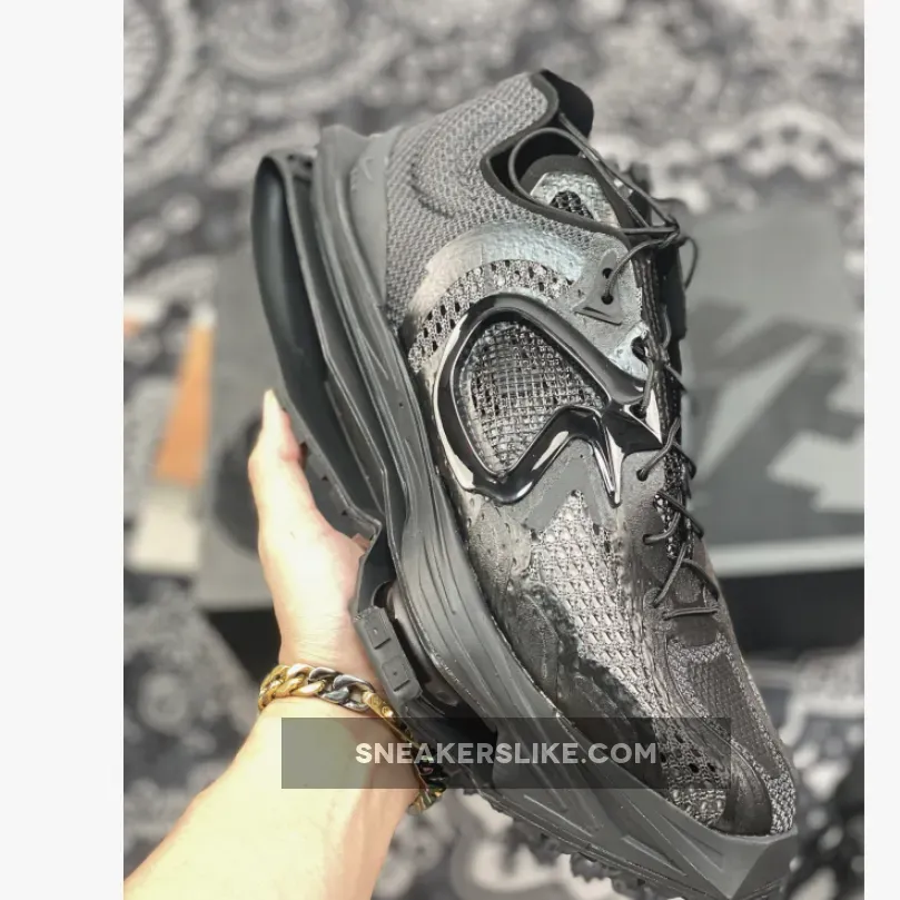 Matthew M. Williams x Nike Zoom MMW 4 Triple Black #nike zoom 004 x mmw - men's shoes