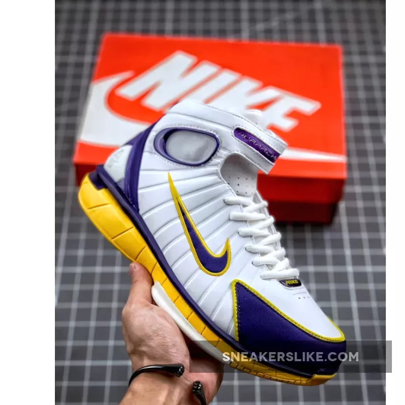 Nike Air Zoom Huarache 2K4 White Purple Yellow 308475-008 To Buy