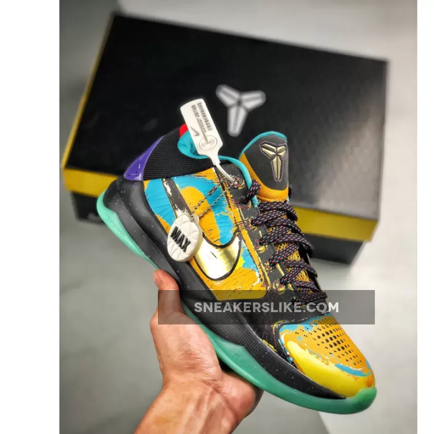 Nike Zoom Kobe 5 'Prelude' University Gold/Metallic Gold-Gamma Blue #kobe 5 prelude