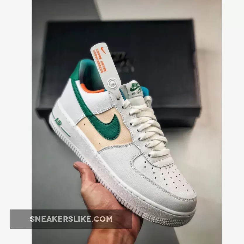 Nike Air Force 1 Low EMB White/Malachite-Pearl White Pearl White Nike