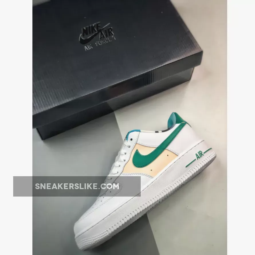 Nike Air Force 1 Low EMB White Malachite WMNS / Mens Nike Air Force 1 07 Lv8 Emb Casual Shoes