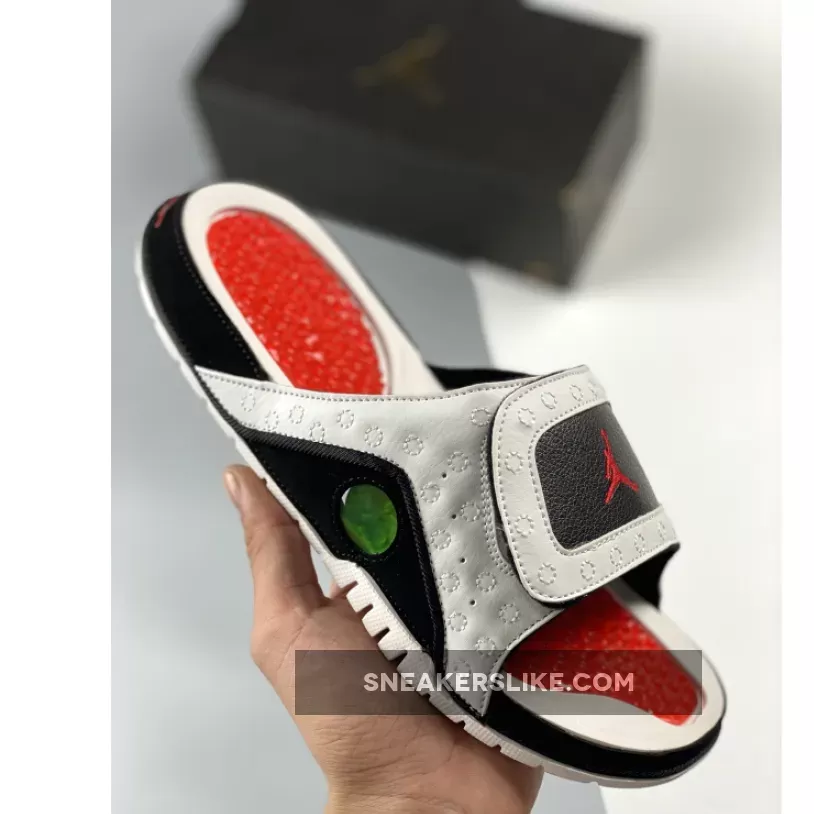 Jordan Hydro 13 Slide White Red Black 684915-106 New Releases