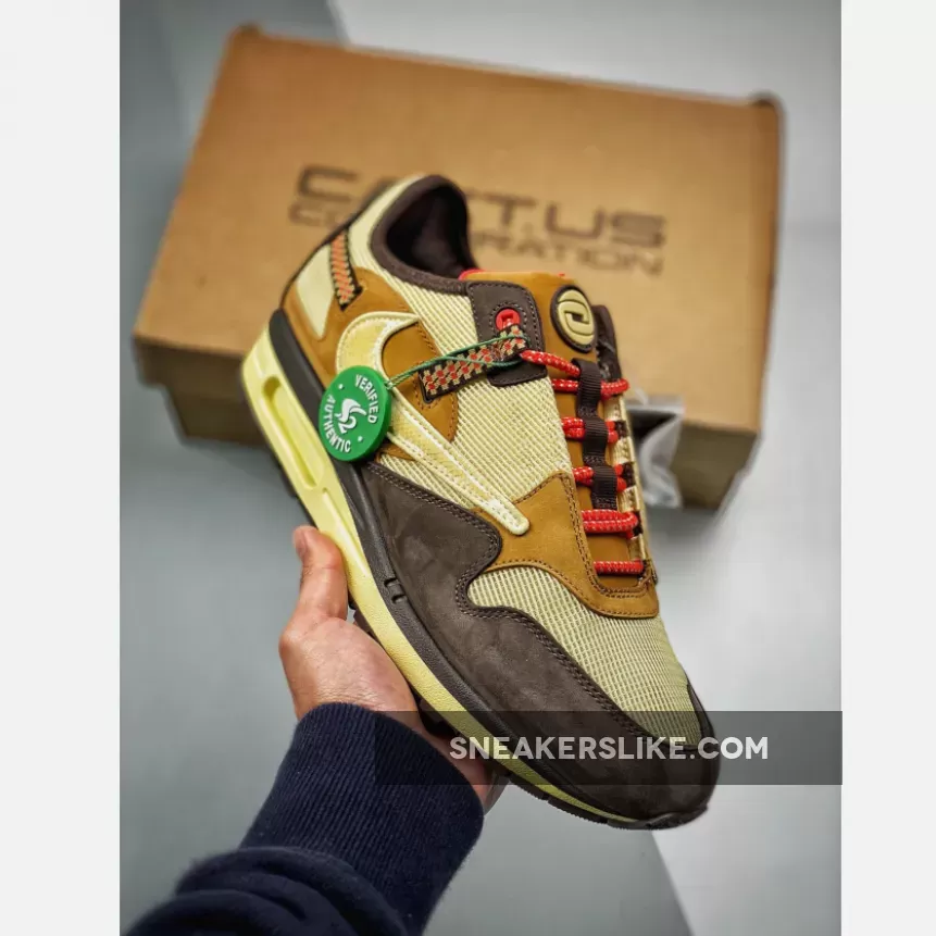 Travis Scott Nike Air Max 1 Baroque Brown DO9392-200 - cactus jack air max 90