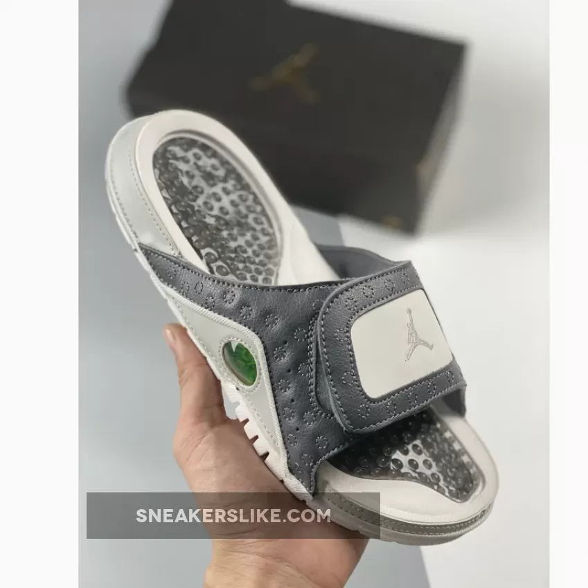 Jordan Hydro 13 Retro Slide Dark Grey/Metallic Silver 684915-022 New Releases