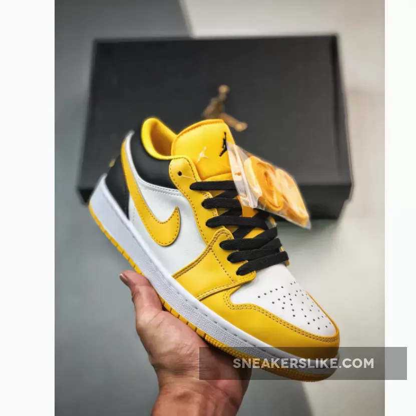 Air Jordan 1 Low University Gold/White-Black 553560-701 Air Jordan 1 Mens 10.5
