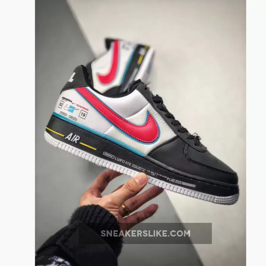 Nike Air Force 1 Racing Black/Racer Blue-White - black racer for sale