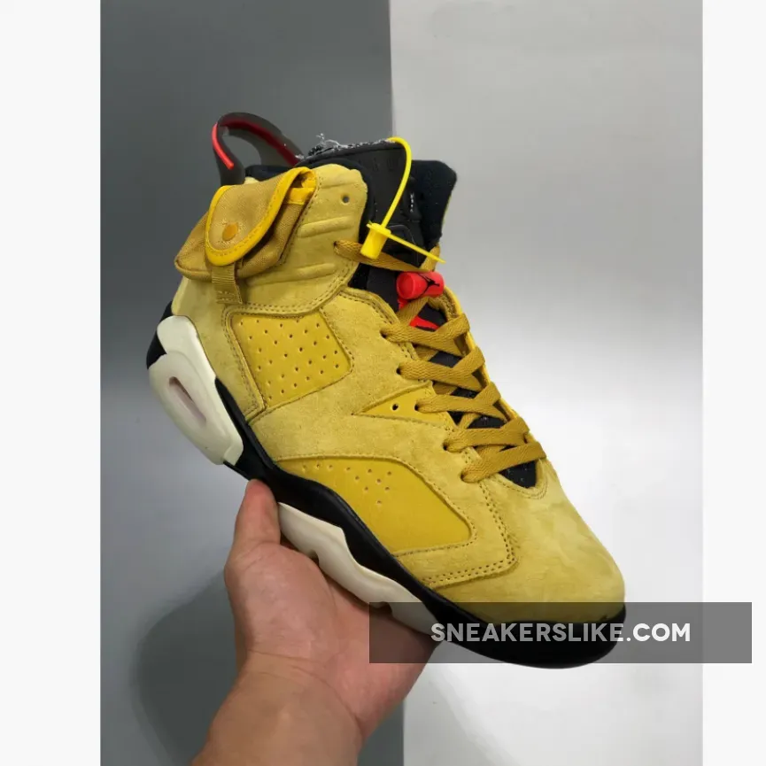 Travis Scott x Air Jordan 6 'Yellow' Travis Scott Air Jordan 6 Yellow
