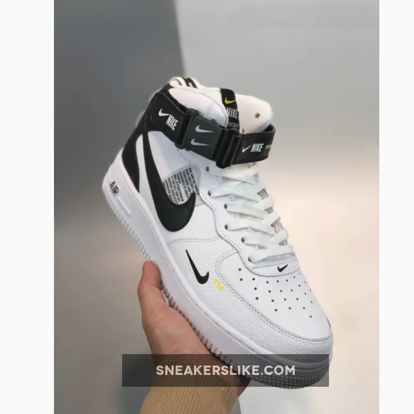 Nike Air Force 1 Mid Utility White Black / nike air force 1 '07 lv8 utility mid