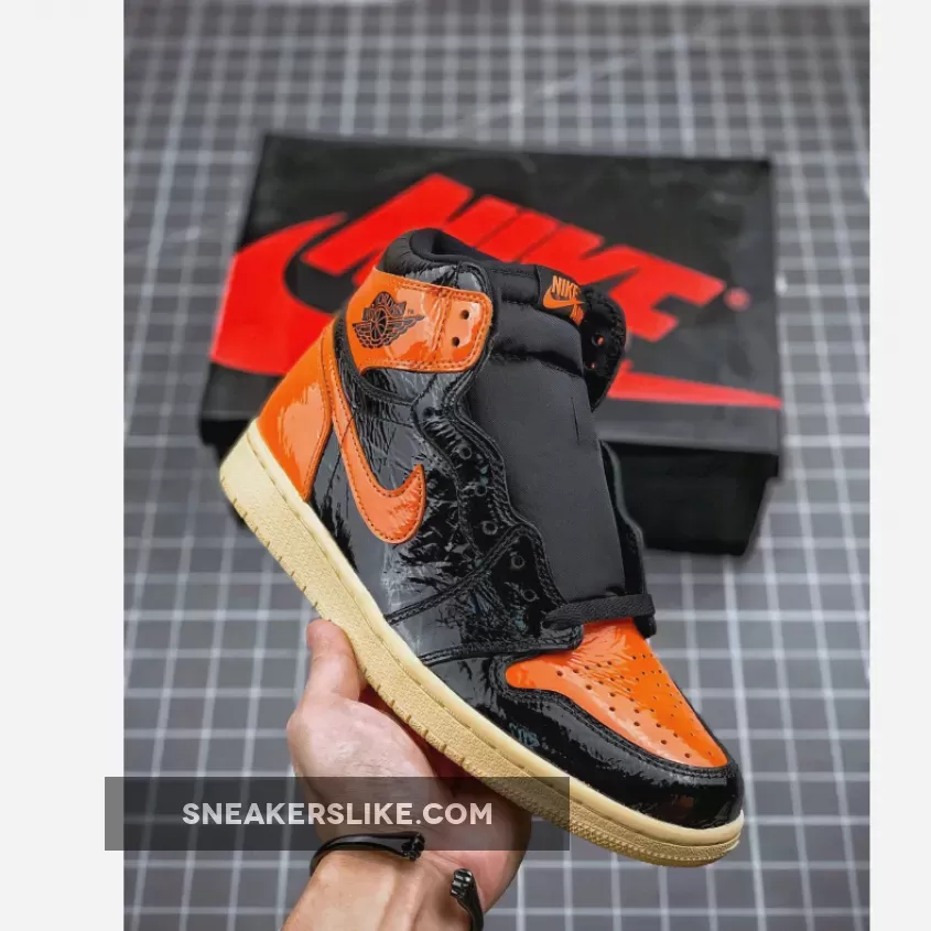 Air Jordan 1 Retro High Og 'Shattered Backboard 3.0' AJ1 Black/Pale Vanilla-Starfish jordan 1 shattered backboard 3.0