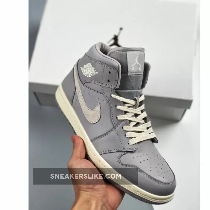 Air Jordan 1 Mid Grey Light Bone jordan 1 mid bone grey