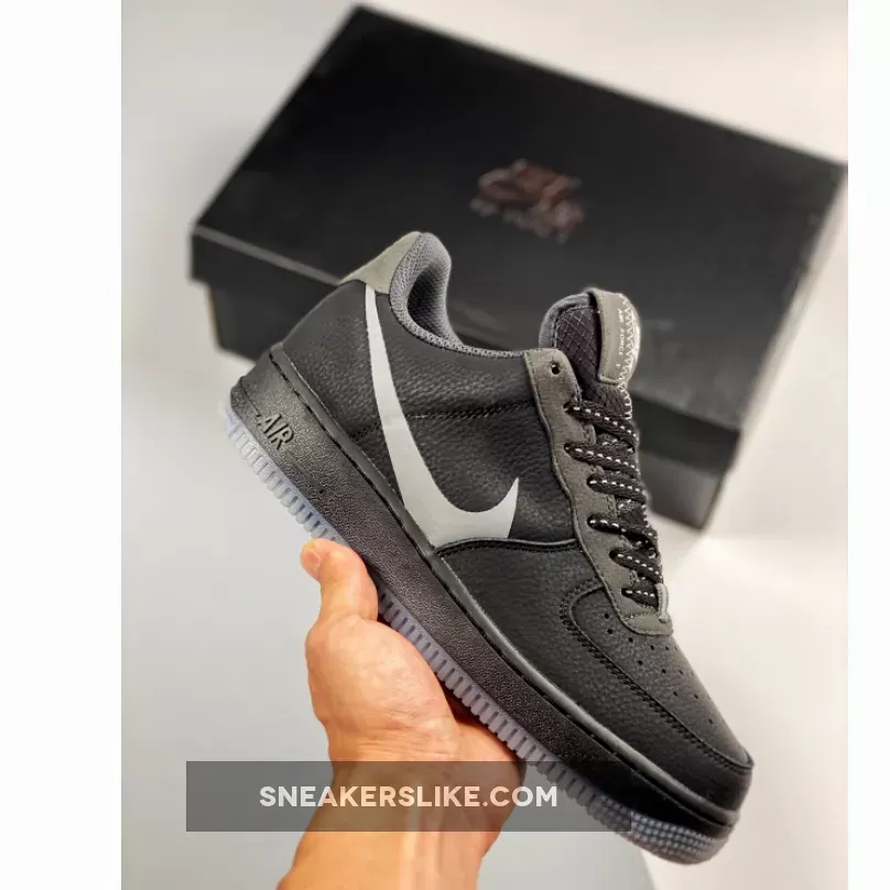 Nike Air Force 1 Low LV 8 'Big Swoosh' Black #nike air max big swoosh