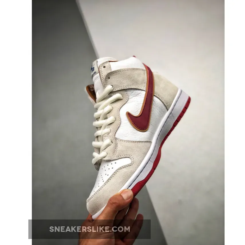 Nike Sb Dunk High 'Sail' Bright Crimson CV9499-100 For Sale