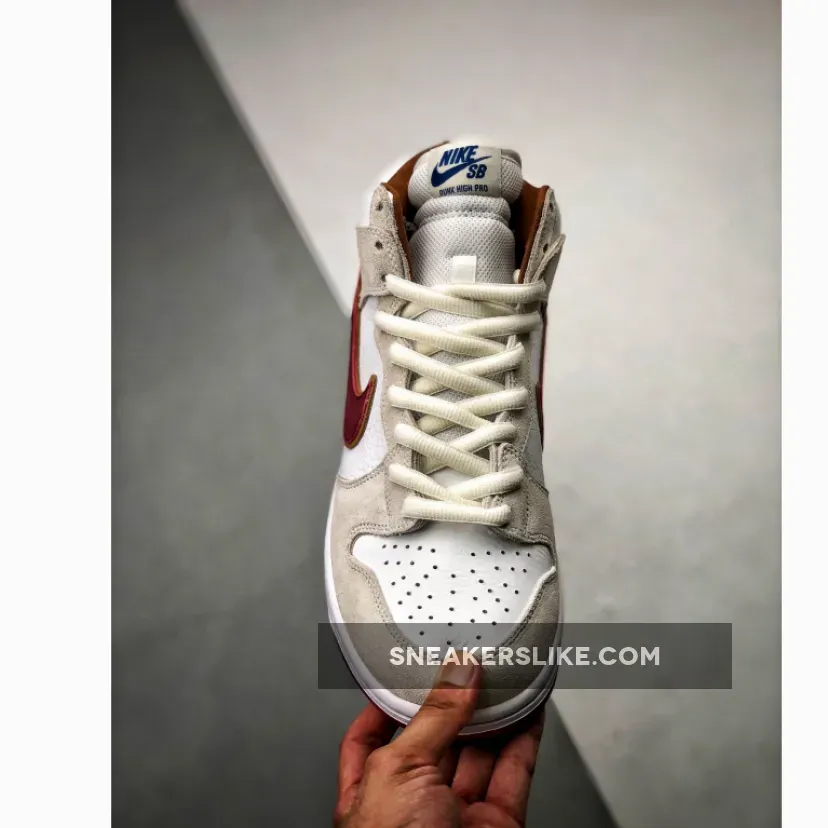 Nike Sb Dunk High 'Sail' Bright Crimson CV9499-100 For Sale