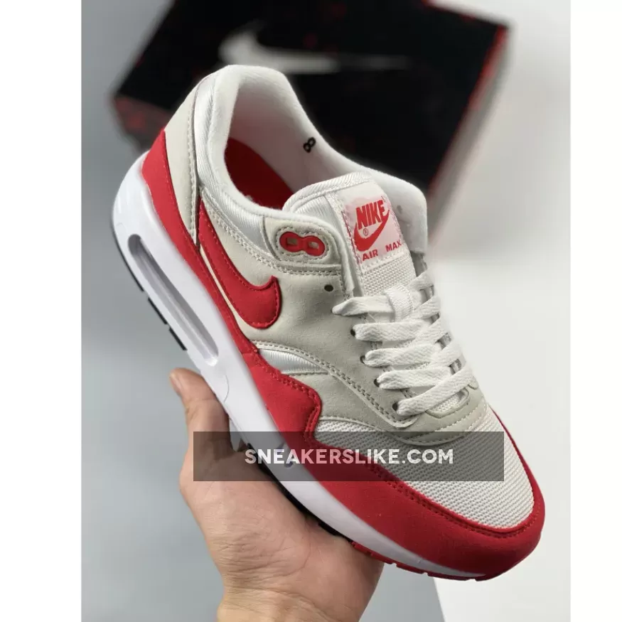 Nike Air Max 1 '86 OG Big Bubble White/University Red DQ3989-100 / red and white foamposite