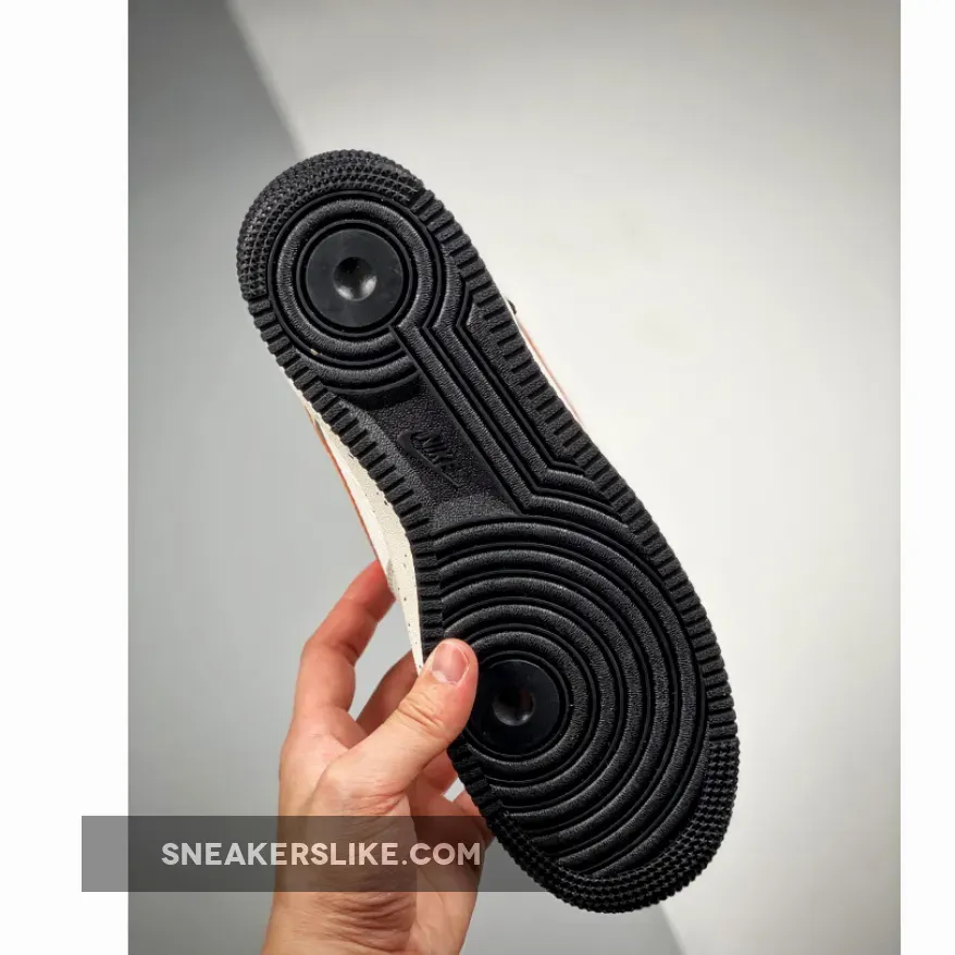 Nike Air Force 1 Low Light Bone/Sail-White-Blue Stone-Starfish Orange #air force 1 light bone white