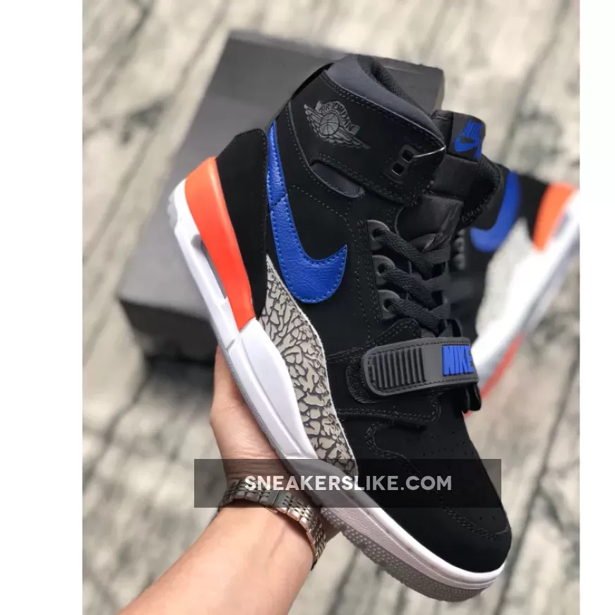 Jordan Legacy 312 Black Blue AV3922-048 / brilliant orange jordan 12