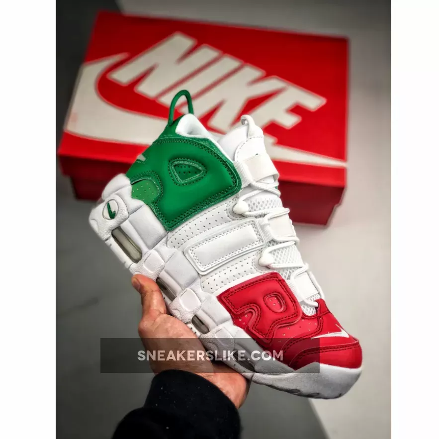 Nike Air More Uptempo 'Italy' University Red/Lucid Green-White AV3811-600 Online