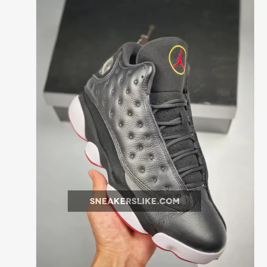 Air Jordan 13 Retro 'Bred' AJ13 Black/True White / red black jordan 13
