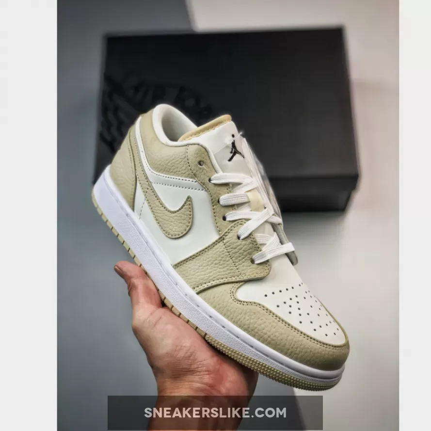 Air Jordan 1 Low SE 'Tumbled Tan Leather' nike jordan beige