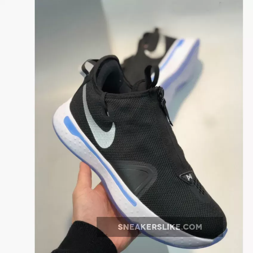 Nike PG 4 Black/White-Smoke Grey - pg 4 white