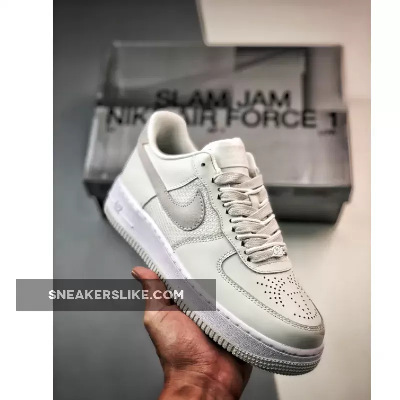 Slam Jam x Nike Air Force 1 Low 'Triple White' DX5590-100 #air force triple white