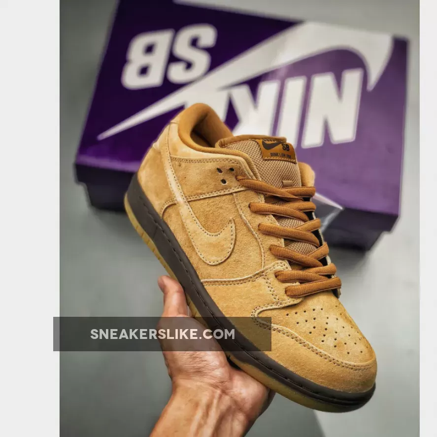 Nike SB Dunk Low 'Wheat Mocha' wheat and gum light brown dunks