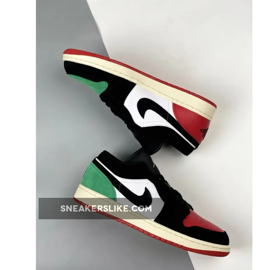 Air Jordan 1 Low 'Quai 54' White/Black-Red-Classic Green DQ6703-100 / air jordan 5 quai 54