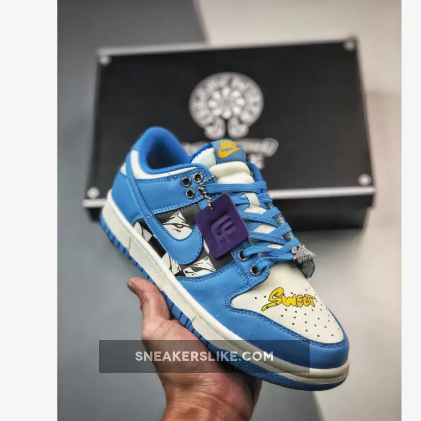 Custom Nike Dunk Low Sail/Coast/University Gold - coast gold dunks